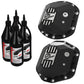 aFe 07-11 Jeep Wrangler JK Street Series Front & Rear Diff. Covers Black w/ Machined Fins/Gear Oil