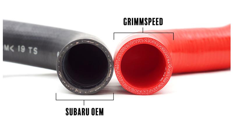 GrimmSpeed 15-17 Subaru WRX / 14-17 Subaru Forester XT Radiator Hose Kit - Black