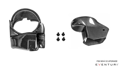 Eventuri BMW F8X M3 / M4 Black Carbon V2 Sealed Duct Upgrade Kit For V1