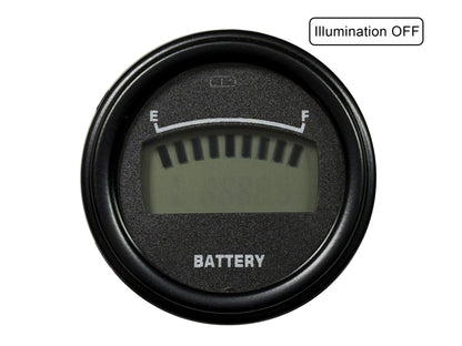 Prosport Gauges - Golf Cart Battery Meter-state of Charge Meter 48 Volt 2-1/16" Lithium / LifePo4 Digital Bar Graph 48v