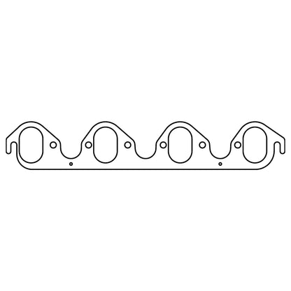 Cometic Ford 385 Series V8 .030in MLS Exhaust Mani Gasket Set-2.350in x 1.550in Oval Ports