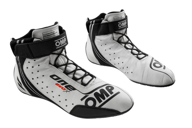 OMP ONE EVO X SHOES MY2024 FIA 8856-2018 NAVY BLUE / CYAN SIZE 41