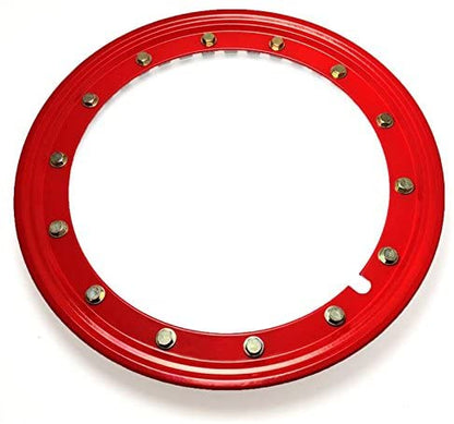Prosport Gauges - Simulated Bead Lock Hubcap Rings - 15" Red