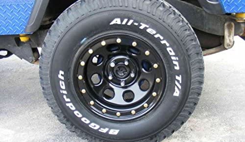 Prosport Gauges - Simulated Bead Lock Hubcap Rings - 15" Black