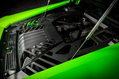 Eventuri Lamborghini Huracan Black Carbon Engine Cover Set