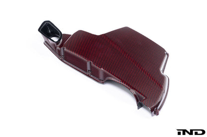 Eventuri BMW E9X M3 (S65) Colored Kevlar Airbox Lid - Red