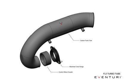 Eventuri FL5 Civic Type-R Carbon Charge Pipe