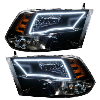Oracle Lighting 09-18 RAM 1500 Sport Halo Headlights - Blk Housing w/2.0 Controller