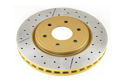 DBA 04-12 Nissan Pathfinder 4.0L Front Drilled & Slotted Street Series Rotor