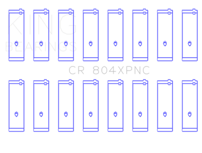 King Engine Bearings Ford 260CI/289CI/302 5.0 Windsor Connecting Rod Bearing Set