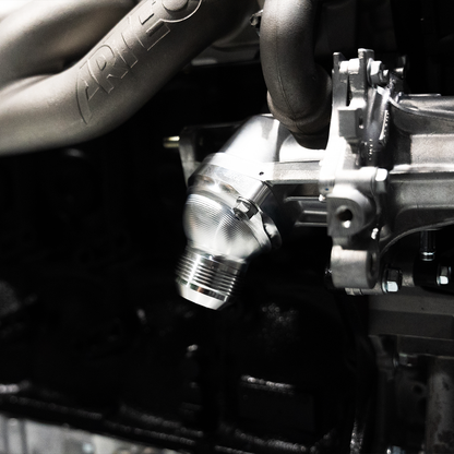Drift HQ - 2JZ-GE Billet Lower Water Neck -16/-20AN