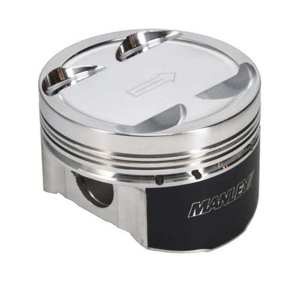 Manley Mitsubishi 2.0L 4B11T Piston Set - 86.50mm Bore 1.155in CH, -3.50 CC