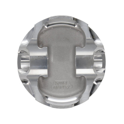 Manley Chevrolet LS Piston Set - 4.130in Bore 1.115in CH, -18.00 CC