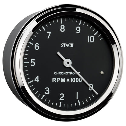 Autometer Chronocentric Tachometer - 80mm Blk - 0-10K RPM