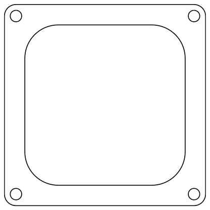 Cometic Holley 4500 Dominator .060in Fiber Carburetor Gasket - 4.775in x 4.775in - Open Plenum