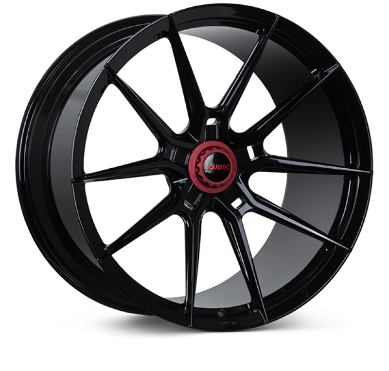 Vossen x Novitec NF10 21x12in - 5x114.3 BP - ET47 - Gloss Black Ferrari 458 Rear Wheel