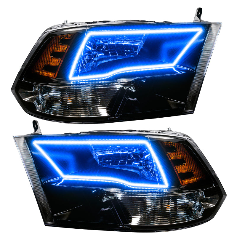 Oracle Lighting 09-18 RAM 1500 Sport Halo Headlights - Blk Housing w/BC1 Controller
