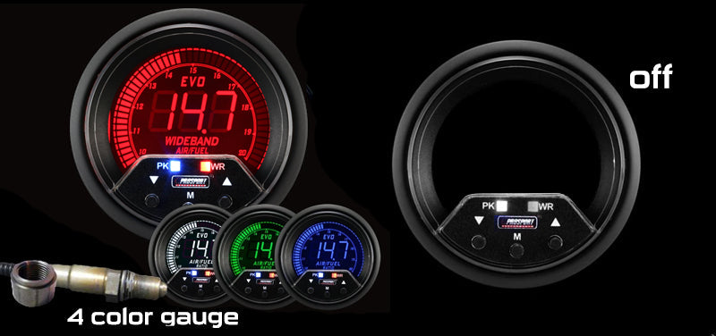 Prosport Gauges - 2-3/8" Premium EVO Wideband Digital Air Fuel Ratio kit