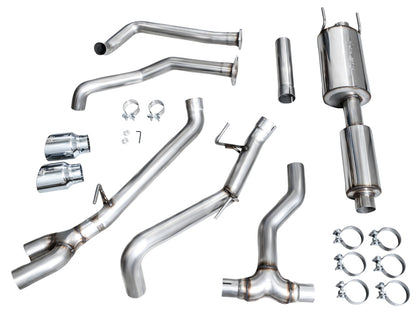 AWE Tuning 0FG Exhaust for 3rd Gen Toyota Tundra - Dual Chrome Silver Tips
