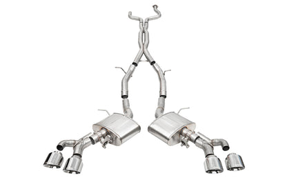 Corsa 22-25 Cadillac CT4 V Blackwing 3in Active Valve Cat-Back - 4.5in Polished Tip