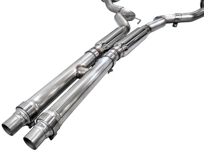 AWE Tuning 2024 Ford Mustang GT Fastback S650 RWD Touring Catback Exhaust w/ Dual Chrome Silver Tips