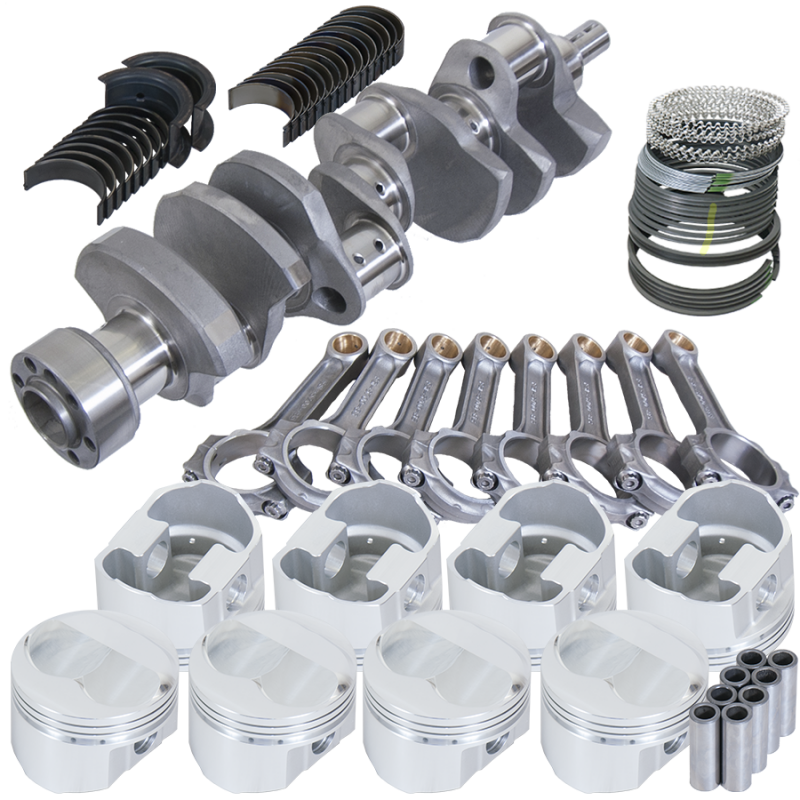Eagle Chevy LT1 350 1Pc 3.750in Crank 5.700in I-Beam Rods 7cc Dome 4.040in Pistons Rotating Assembly