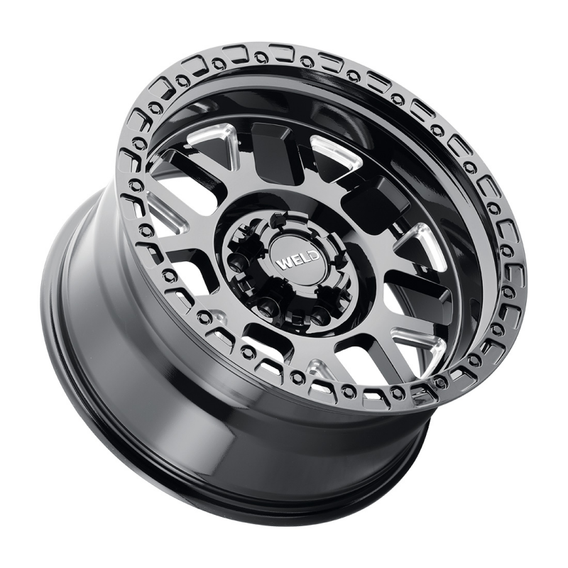 Weld Off-Road 20x9 Cinch Beadlock 6x135 / 6x139.7 / ET 00 / BS 4.50 / Gloss BLK MIL / BLK Ring 106.1