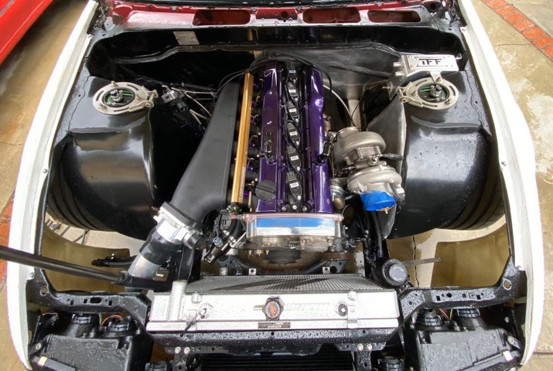 True Focus Fabrication - Nissan 180SX / 200SX S13 RHD - Tucked Oil Catch Can