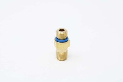 Aeromotive 14-25 Chevy V8 Fuel Rail Pressure Sensor Adapter M10x1.0 Male to 1/8-MNPT Male - Brass