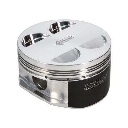Manley Nissan GT-R 3.8L VR38DETT 99mm Bore 9.8:1 CR -2cc Dish Extreme Duty Piston Set w/ Rings