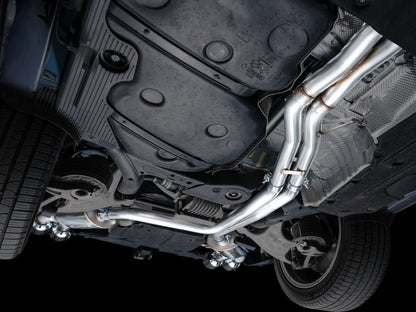 AWE Tuning 19-21 Porsche Macan 3.0T/2.9TT Touring Edition Cat-Back Exhaust w/ Chrome Silver Tips