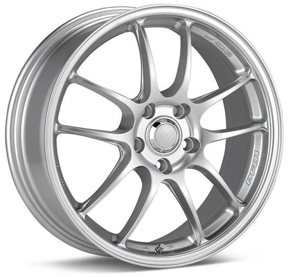 Enkei PF01 18x10.5 5x114.3 15mm Offset 73mm Bore Silver Wheel