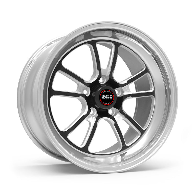 Weld S70 RT-S 18x8in / 5x120 BP / 6.2in. BS - Black Center - Polished Shell Wheel