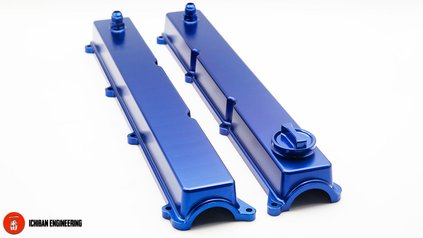 Ichiban Engineering - 2JZ - GE - Slim CNC Billet Valve Covers