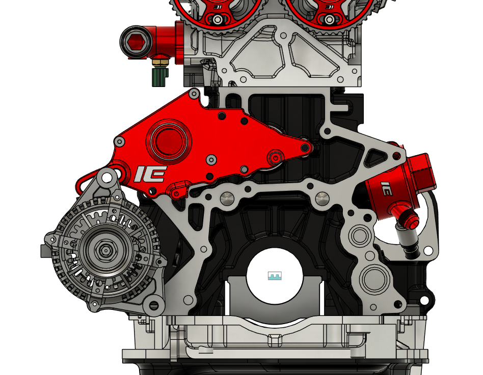 Ichiban Engineering - 1JZ / 2JZ - Billet Water Inlet Alternator Bracket