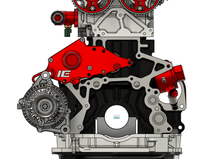 Ichiban Engineering - 1JZ / 2JZ - Billet Water Inlet Alternator Bracket