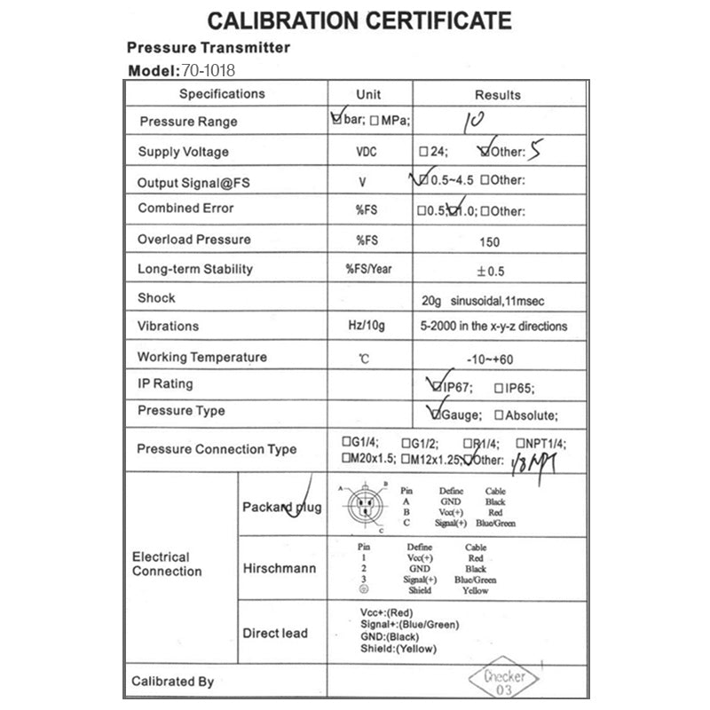 Nuke Performance - 10 BAR (150 PSI) fuel/oil pressure sensor, 1/8 NPT, with connector