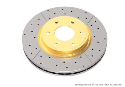 DBA 94-97 Land Rover Defender 90 Rear Drilled & Slotted Street Series Rotor