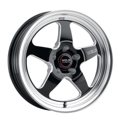 Weld S155 15x10 Ventura Drag 5x114.3 ET51 BS7.50 Gloss BLK MIL DIA 78.1