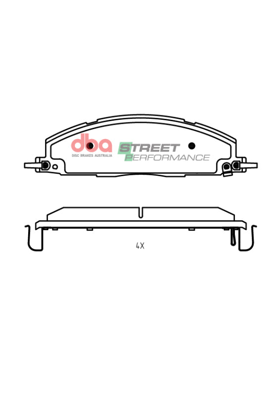 DBA 2019+ RAM 2500/3500 (DJ) 6.7L 4WD SP Performance Rear Brake Pads