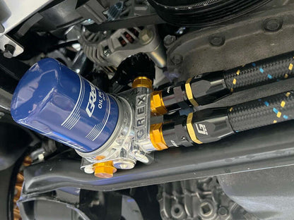 GReddy AN16 30 DEGREE HOSE END SWIVEL BLACK/GOLD ANODIZED