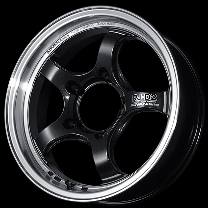 Advan RG-D2 17x8.0 / +37 Offset / 5x114.3 / 73mm Bore / Machining and Black Gunmetallic