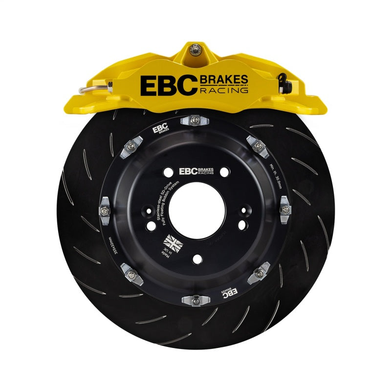 EBC Racing 01-07 Acura RSX Type S 2.0L Yellow Apollo-4 Calipers 330mm Rotors Front Big Brake Kit