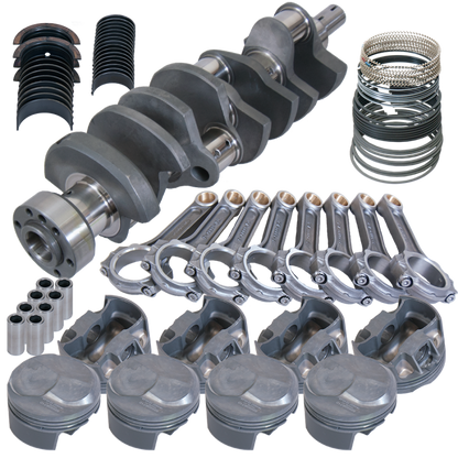 Eagle Chevy 454 1Pc 4.250in Crank 6.385in I-Beam Rods 43cc Dome 4.320in Pistons Rotating Assembly