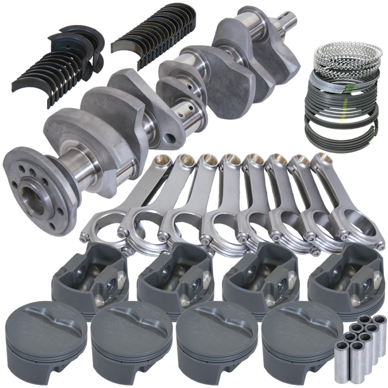 Eagle Chevy 327 3.250in Crank 6.125in H-Beam -5cc Flat Top 4.060in Pistons Rotating Assembly