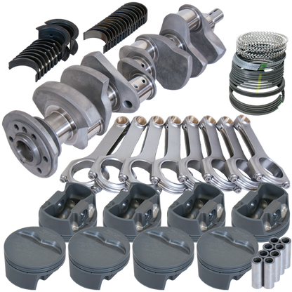 Eagle Chevy 327 3.250in Crank 6.125in H-Beam -5cc Flat Top 4.060in Pistons Rotating Assembly