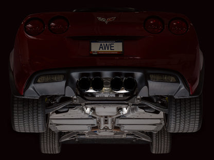 AWE Tuning 09-13 Chevrolet Corvette 6.2L Track Edition Axle-Back Exhaust w/ Diamond Black Tips