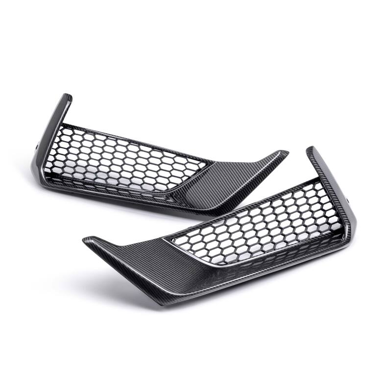 Anderson Composites 2024 Ford Mustang Dark Horse Carbon Fiber Front Bumper Inserts