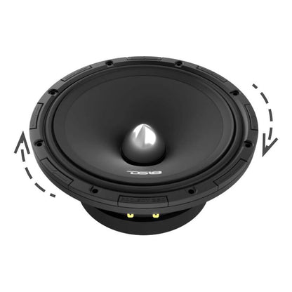 DS18 PROJECT360 8in Mid-High 100.2 dB Bullet Loudspeaker 300W RMS 8-Ohm Rotating Recone Design