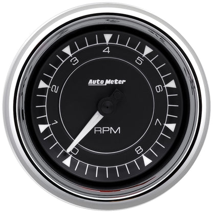 AutoMeter 3-3/8in 8K RPM In-Dash Tachometer Gauge - Chrome